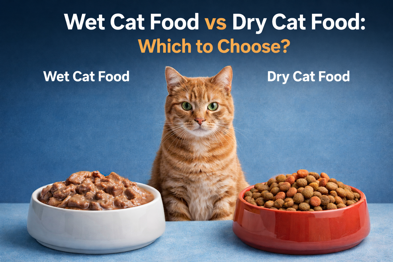 Wet Cat Food vs Dry Cat Food